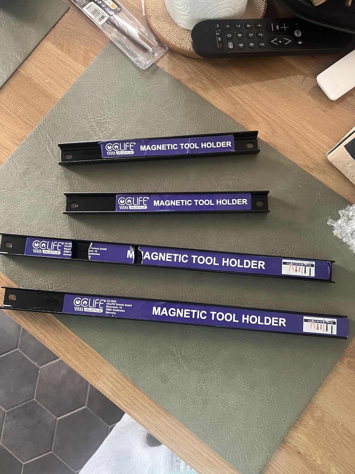 CCLIFE DIY Tools 4 barres magnétiques 23+37cm 9+15kg
