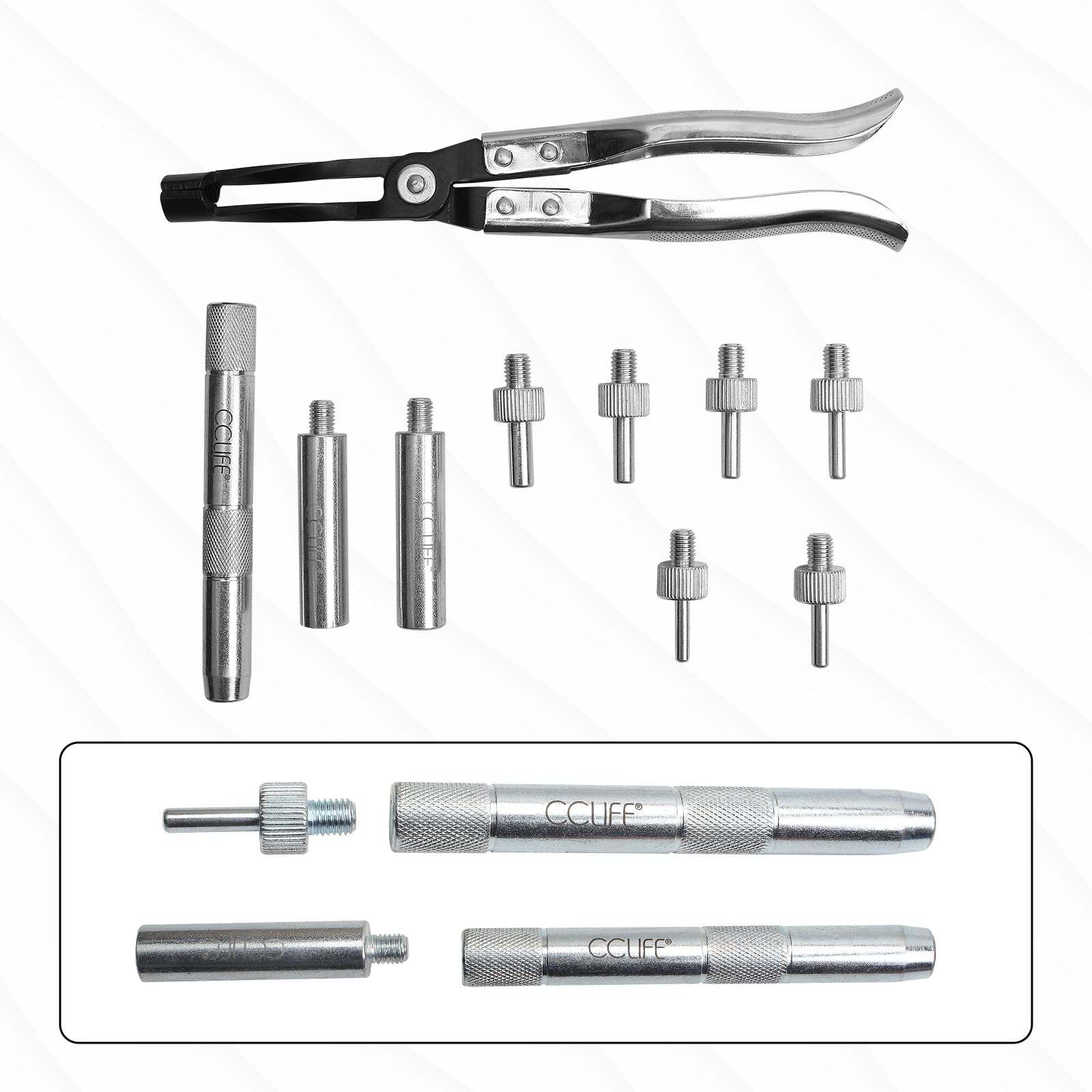 CCLIFE DIY Tools outil joint soupape tige 150mm kit