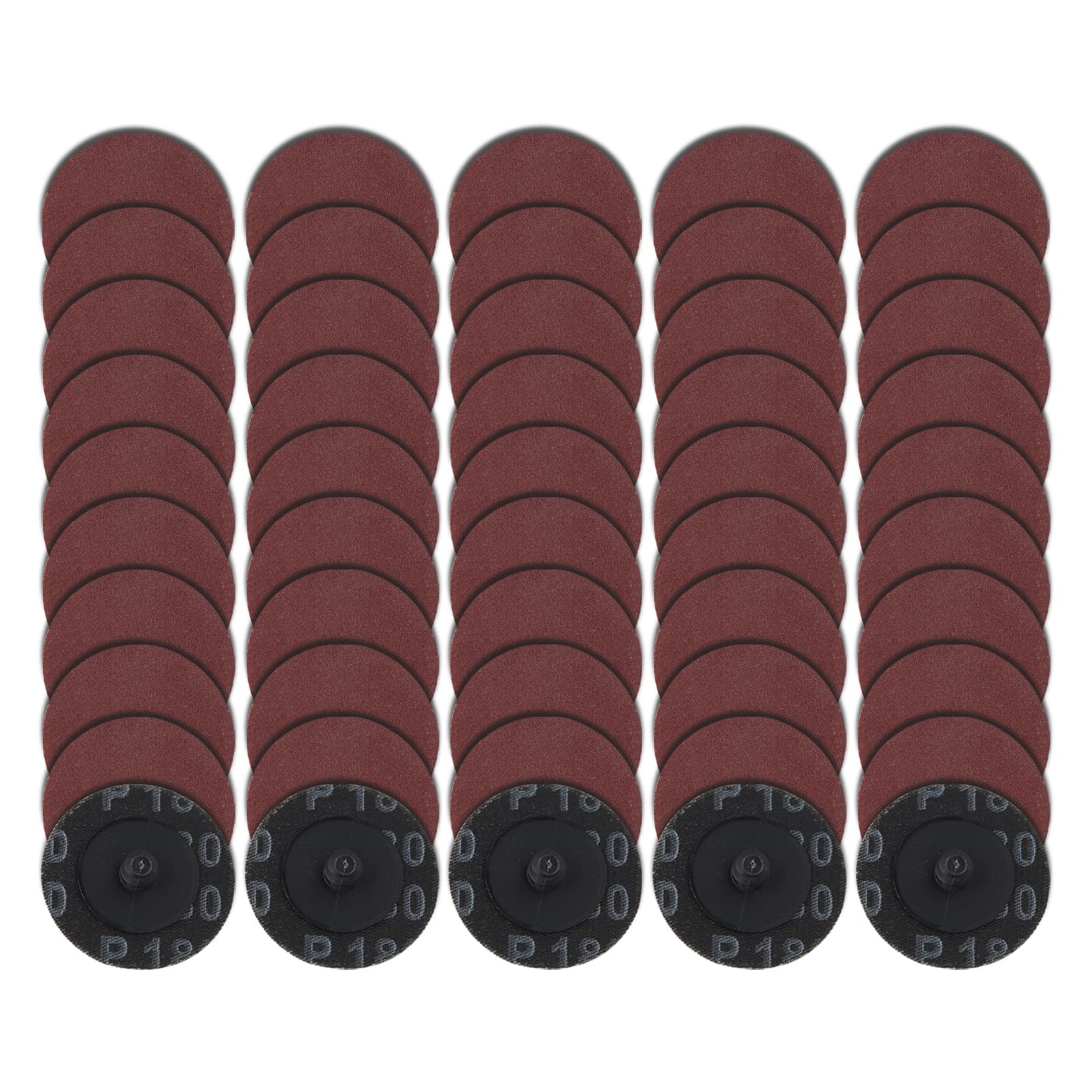 LEONTOOL 50 disques ponçage 2 pouces grain 60 oxyde alu