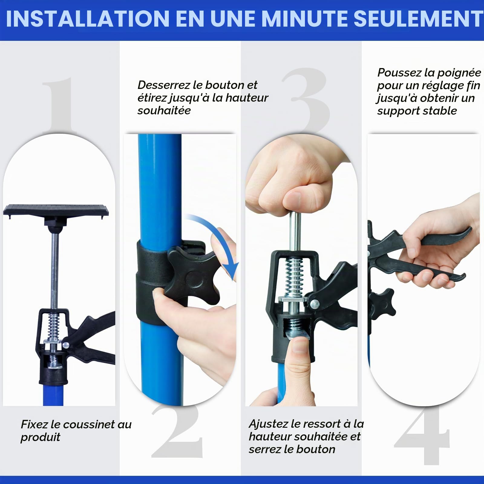 CCLife DIY Tools lot 2 étais 50-115 cm 30 kg