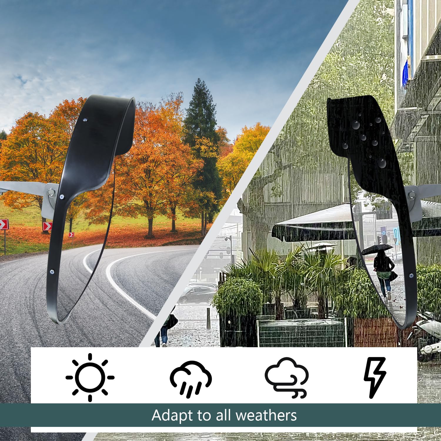 CCLIFE Miroir convexe circulation 45 cm grand angle garage