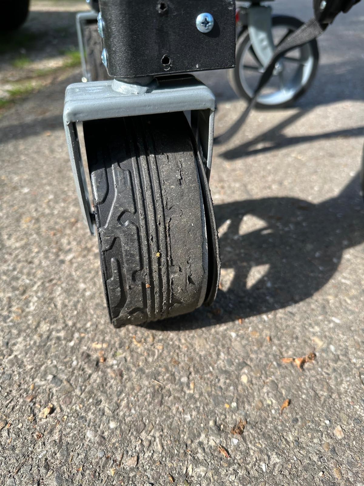 CCLIFE Chariot transport pliable 80 kg noir