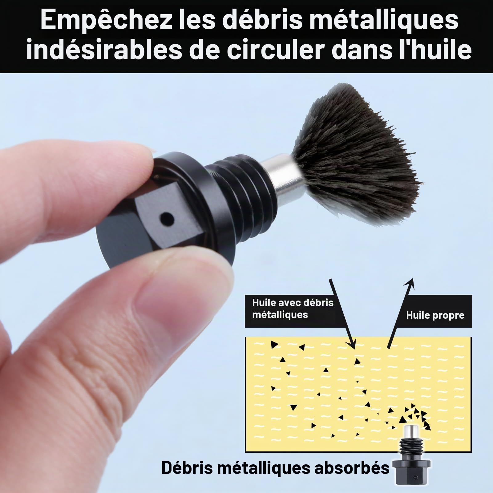 LEONTOOL Outils Automobiles bouchon vidange M12x1.75 magnétique