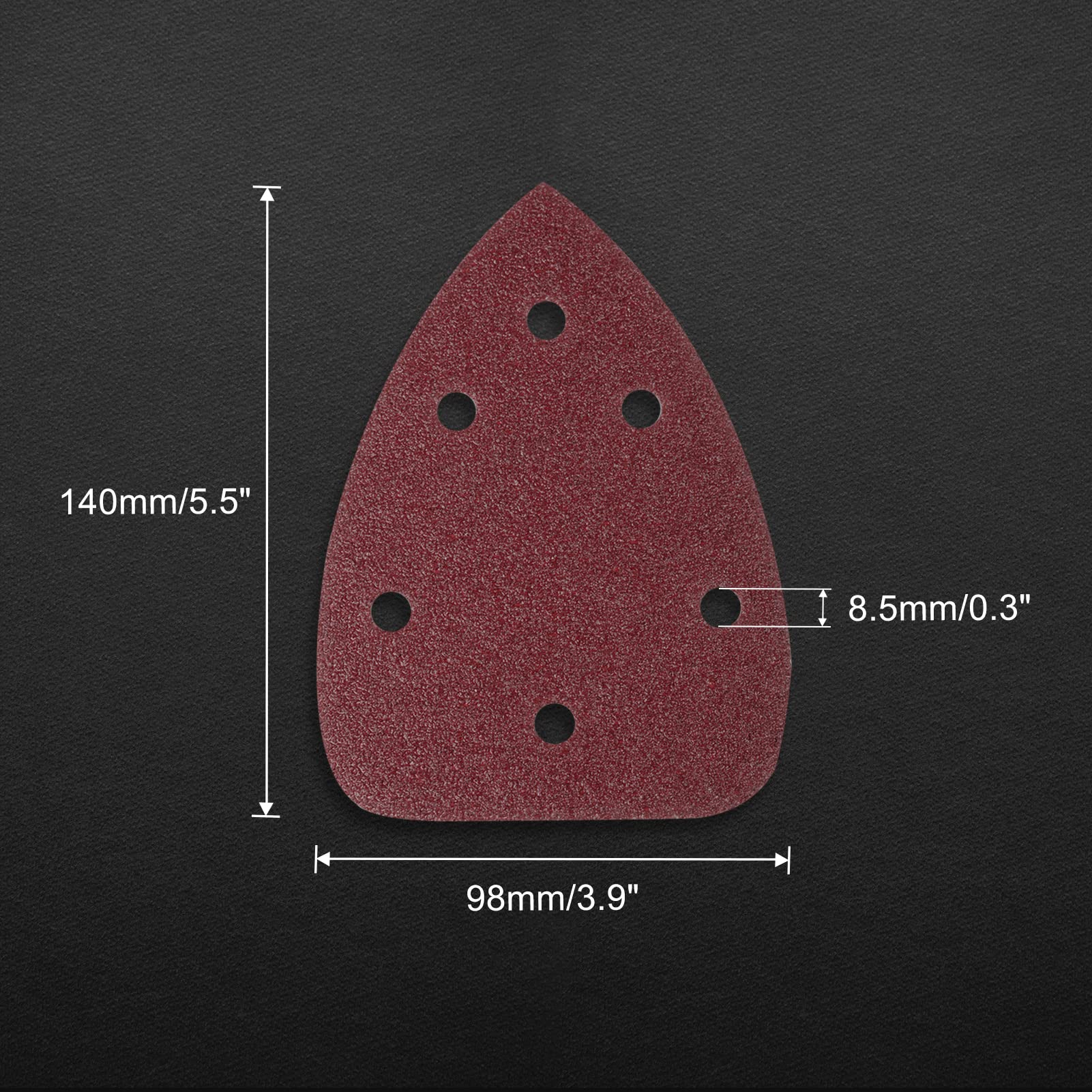 LEONTOOL Sanding papier abrasif grain 40 30 pièces 140x98 mm