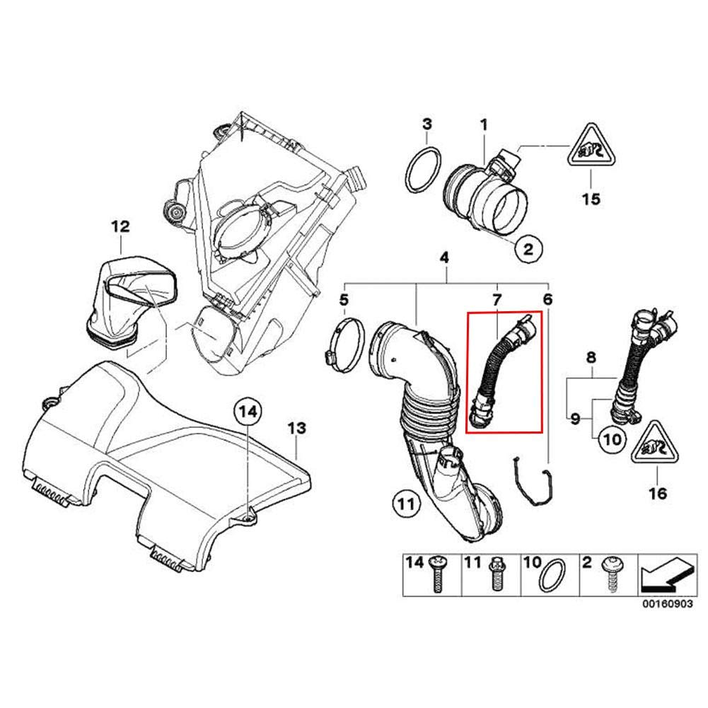 OUKENS tuyau admission turbo 13717803842 BMW