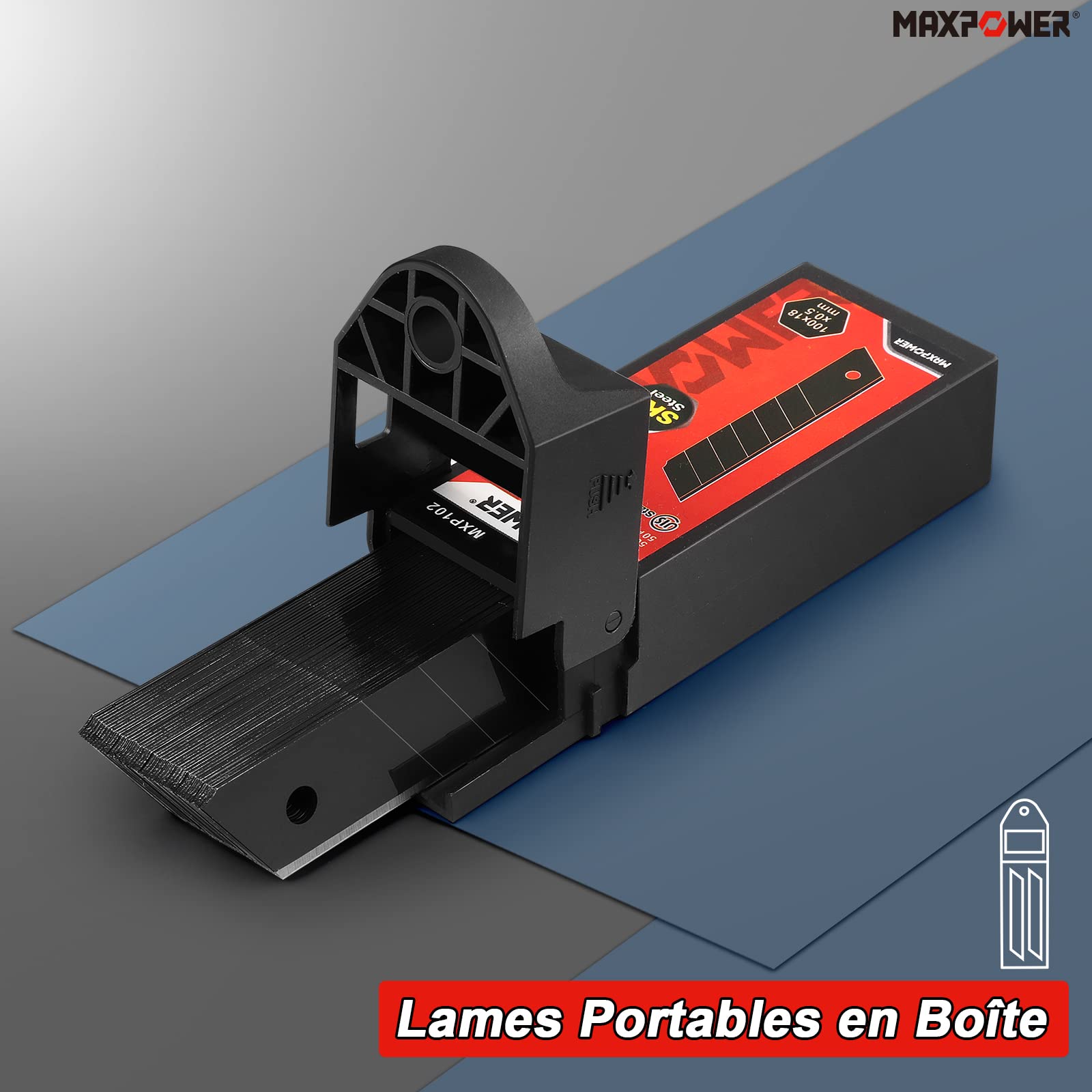 MaxPower Outils de coupe lames cutter 18 mm x50 SK2
