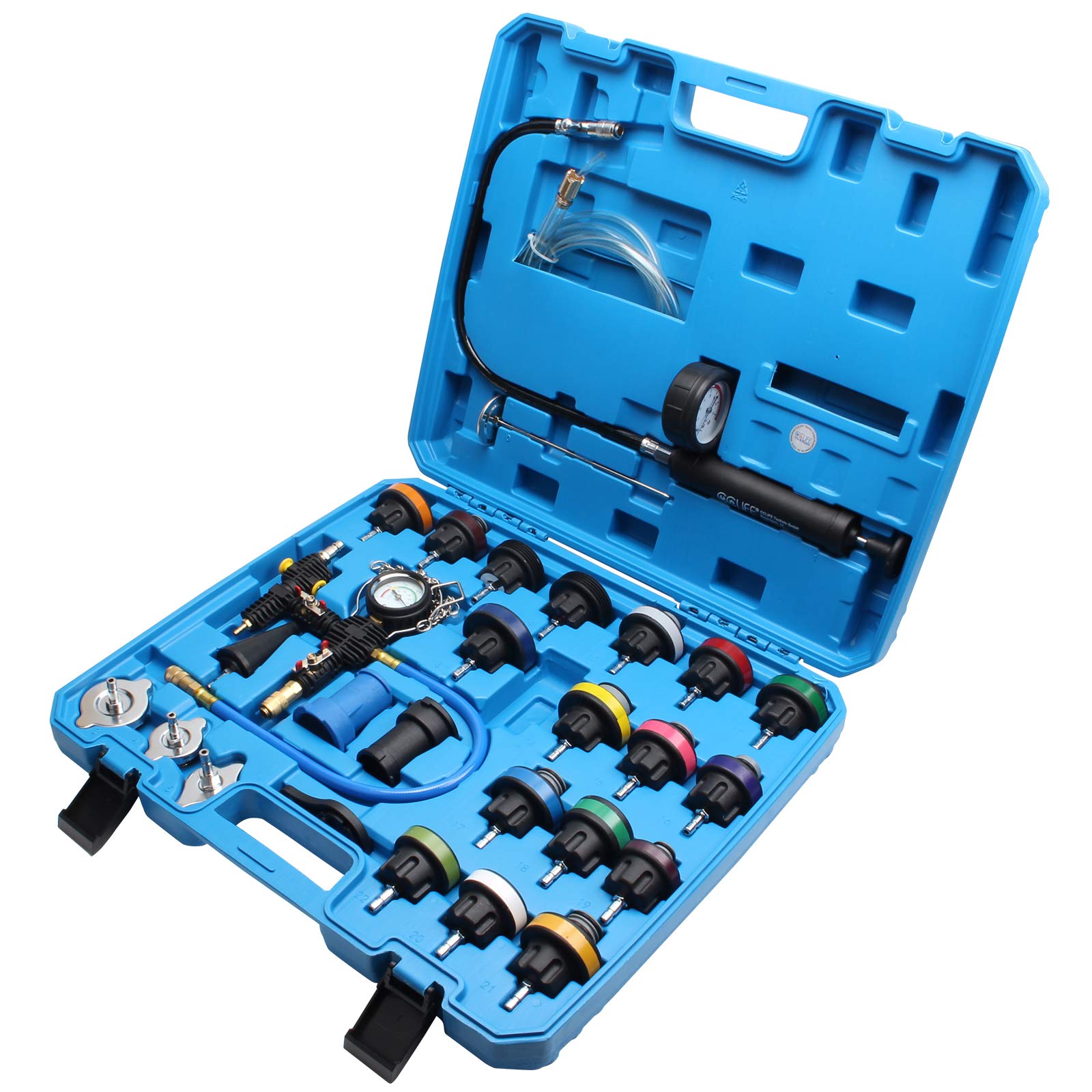 CCLIFE Test Tools testeur refroidissement 28 pièces bleu