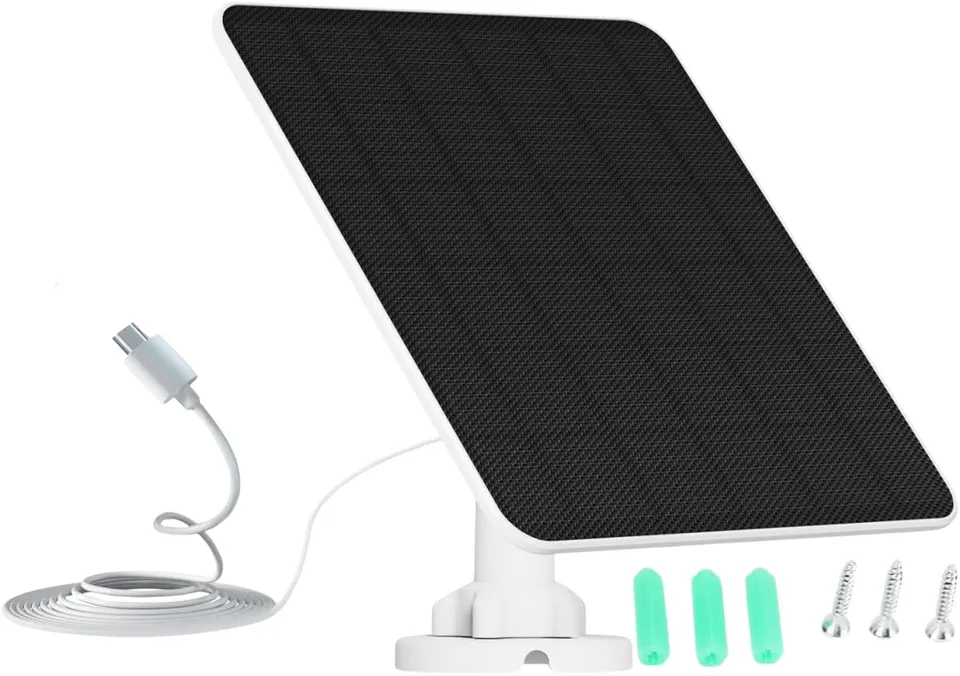 Jadeshay Solaire Panneau Caméra 4W 5V Étanche 360°