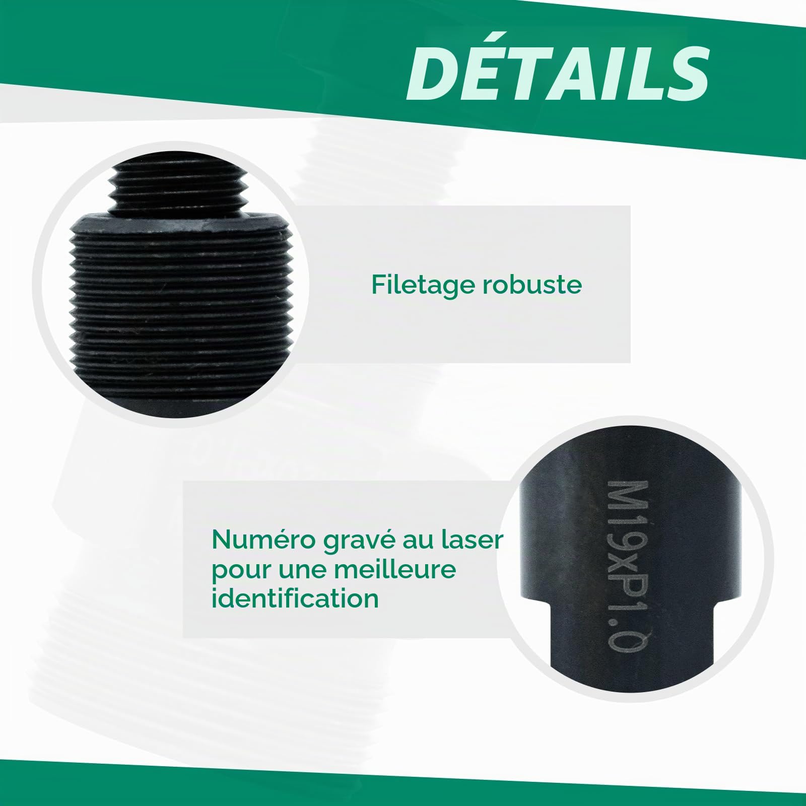 CCLife Puller Set extracteur volant M19x1,0 mm acier moto scooter