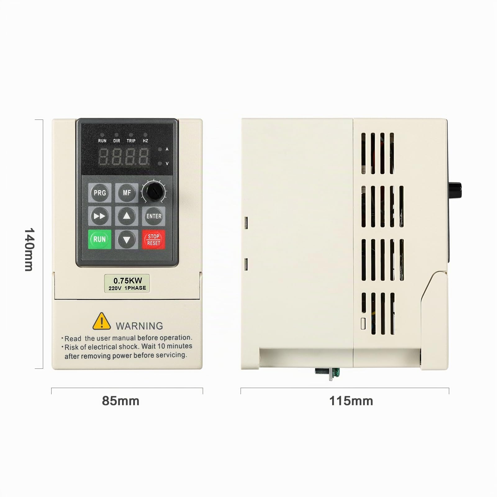 Jadeshay Installation Électrique variateur VFD 220V 0,75 kW
