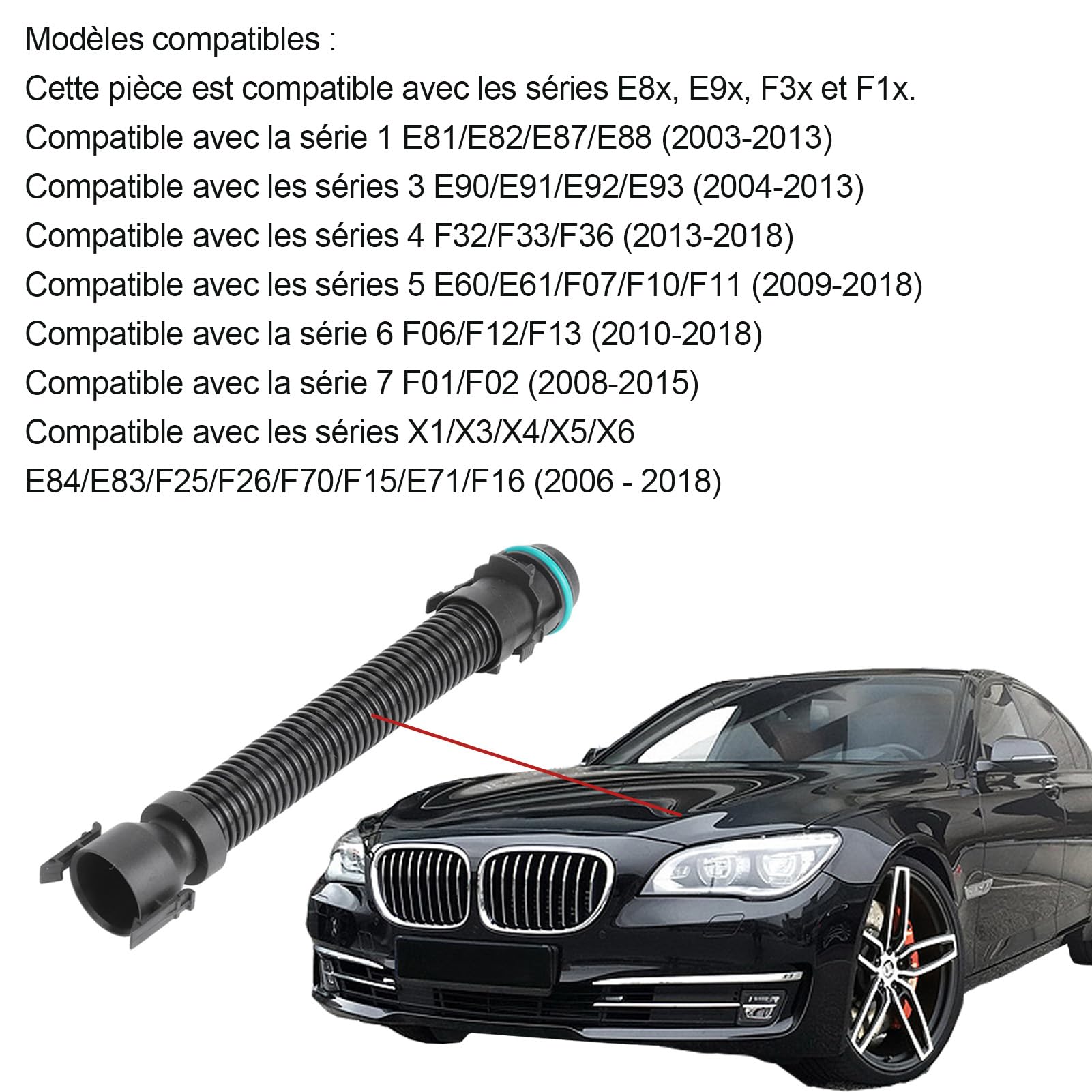 OUKENS Pièces d'auto tuyau filtre à air 13717803842 PA66