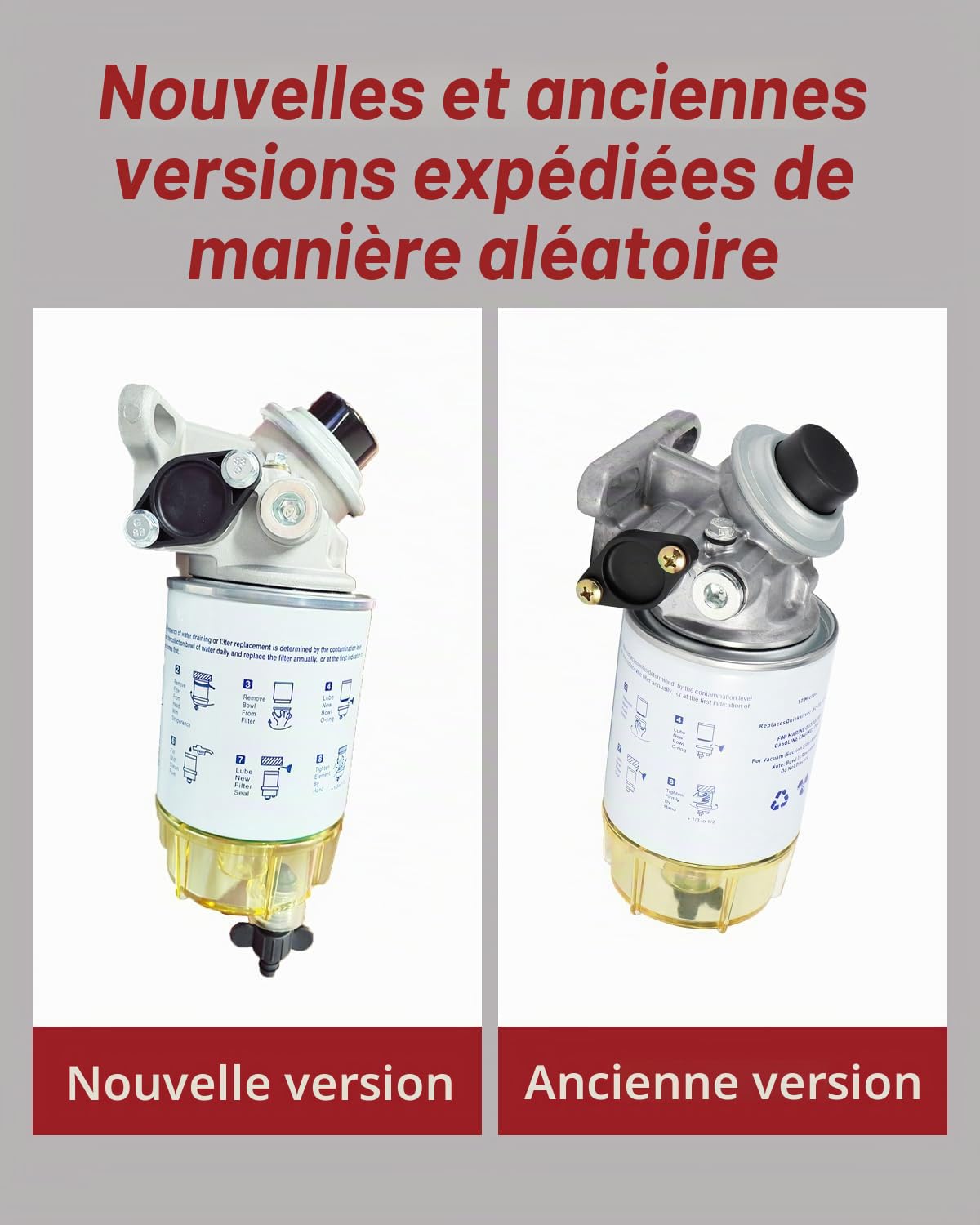 OUKENS S3213 Filtre carburant diesel marin 10 microns