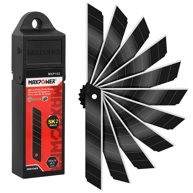 MaxPower Outils de coupe lames cutter 18 mm x50 SK2