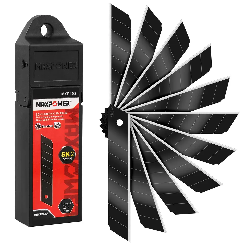 MaxPower Outils de coupe lames cutter 18 mm x50 SK2
