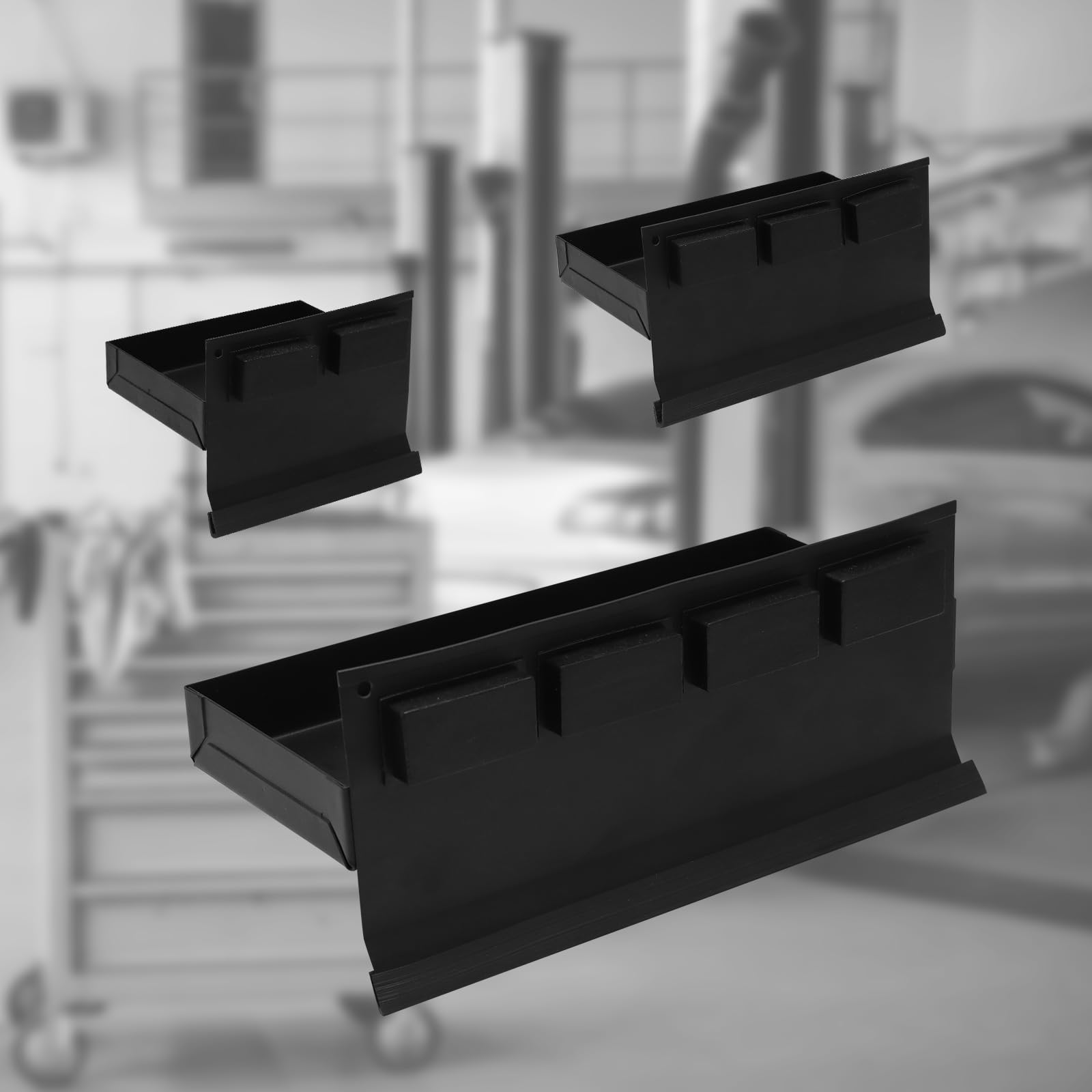 CCLIFE DIY Tools étagère magnétique lot de 4 atelier 150-310 mm