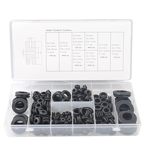 CCLIFE DIY Tools Coffret Oeillets Passe-Câble 180 Pièces
