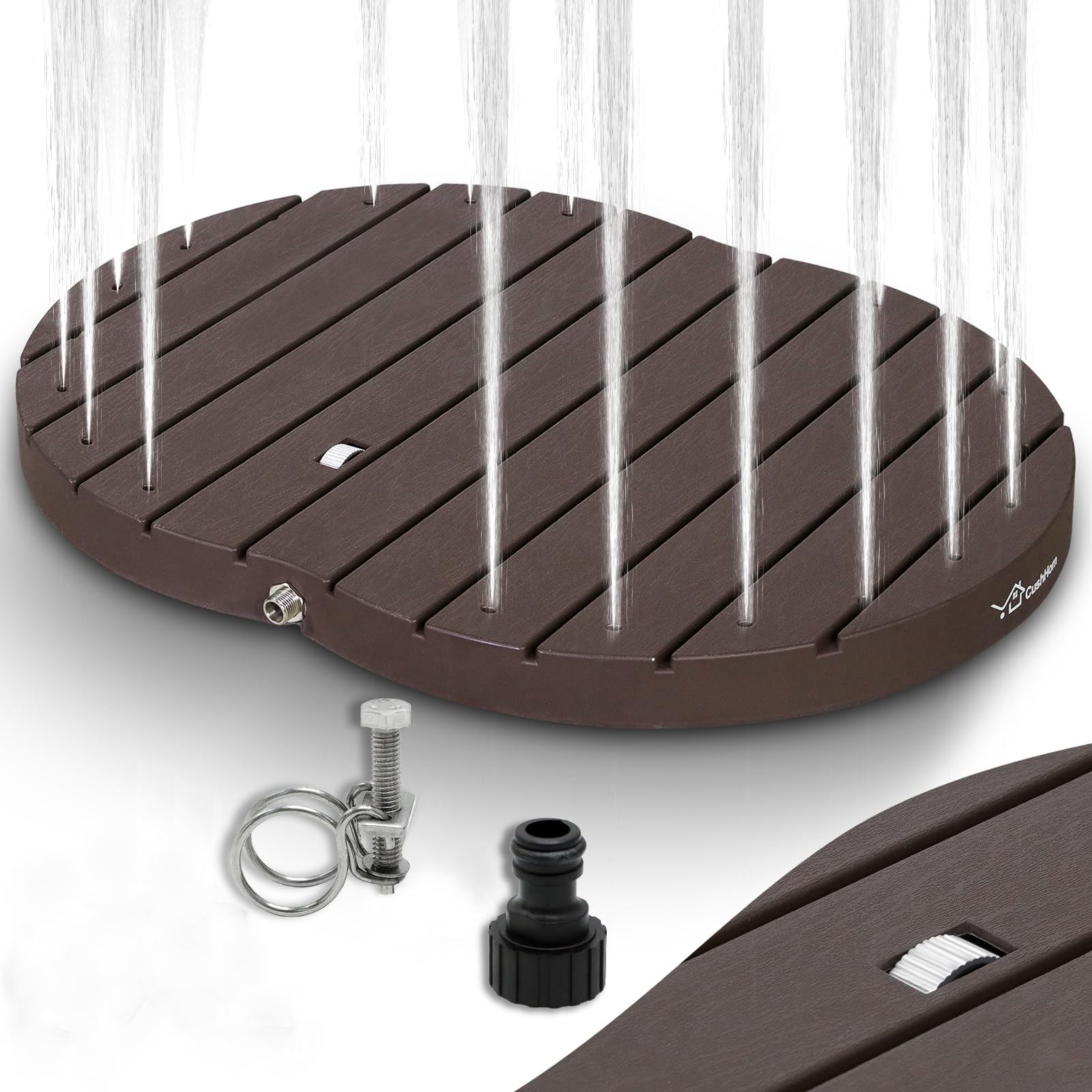 CCLIFE DIY Tools Douche Jardin Extérieure Bois Jet 4m