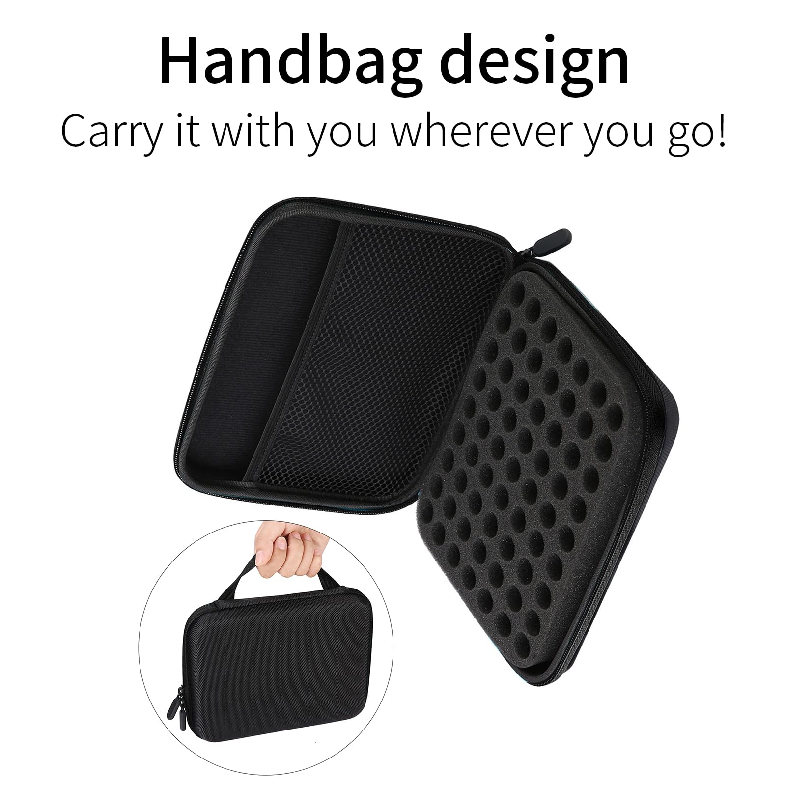 OUKENS Cuisine et maison sac huiles essentielles 63 noir EVA