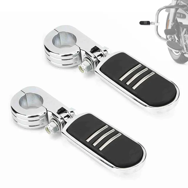 OUKENS repose-pieds moto chrome noir GoldWing lot 2