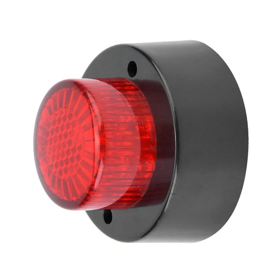 OUKENS Électronique automobile feu gabarit LED rond 24V rouge 3W