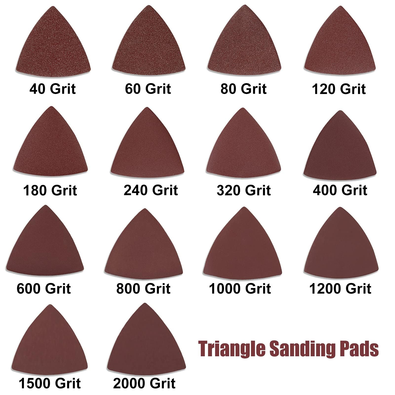 LEONTOOL Grain 120 patin ponçage triangulaire lot 30
