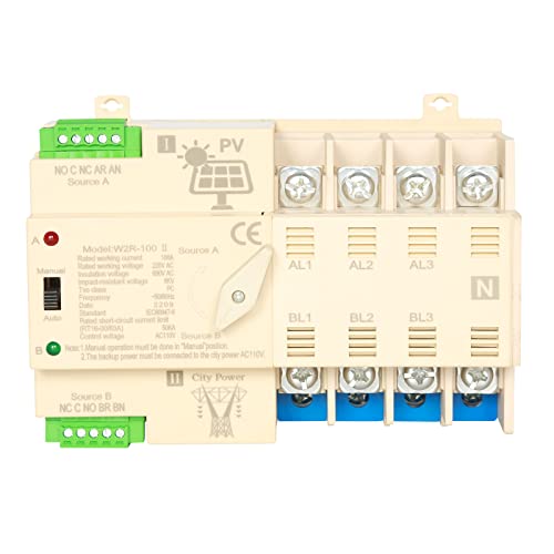 Jadeshay Installation Électrique commutateur transfert auto 4P 100A