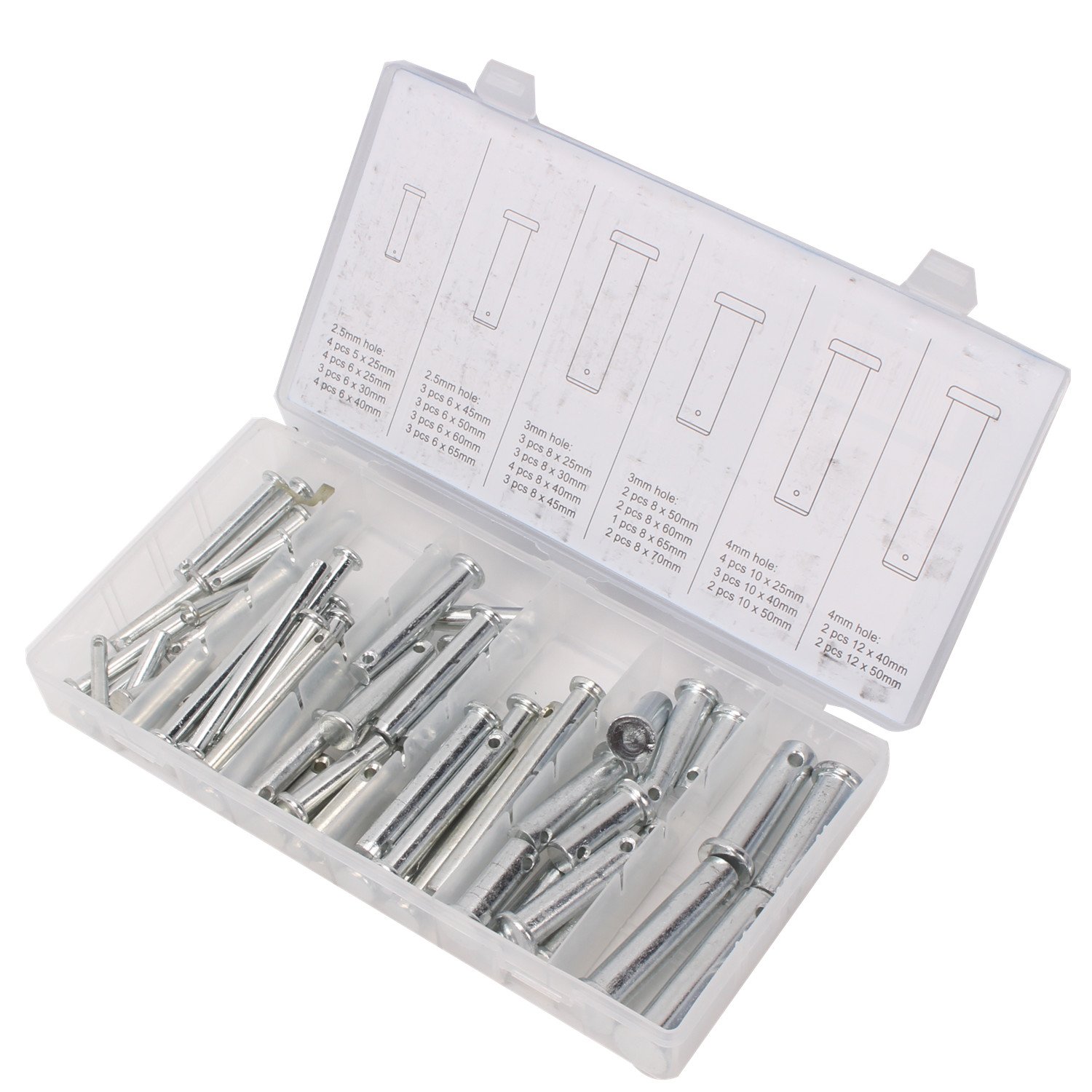 CCLIFE DIY Tools Coffret Goupilles Axe 60 Pcs