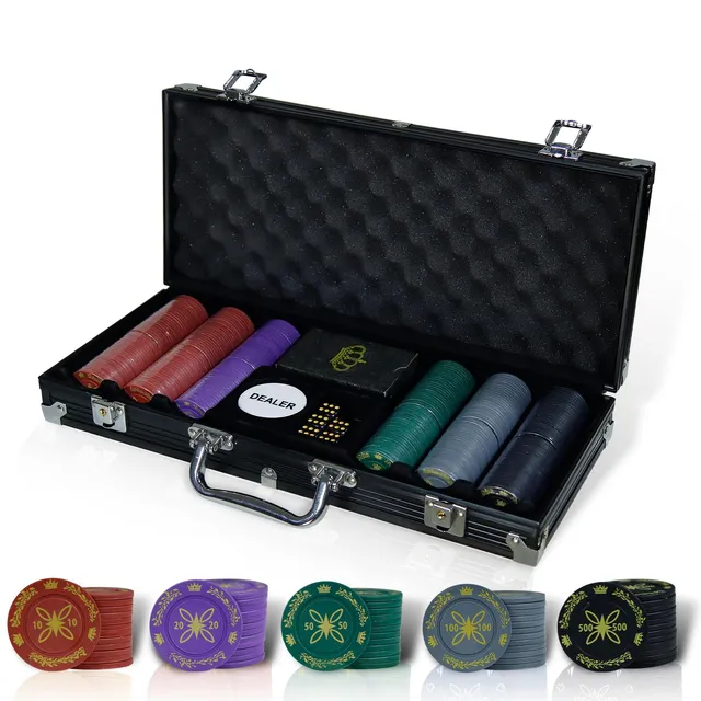 CCLIFE jeu de poker 300 jetons avec impression + cartes