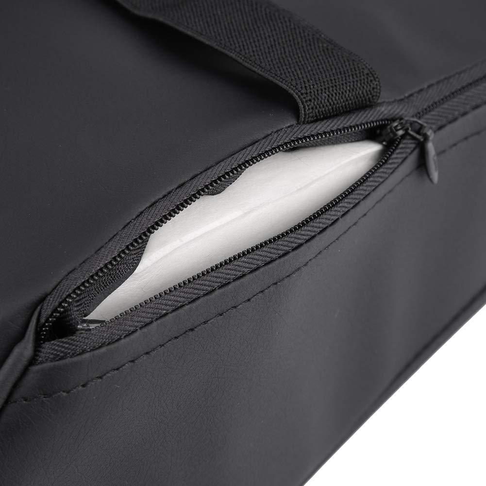 OUKENS Accessoires automobiles coussin accoudoir voiture cuir noir