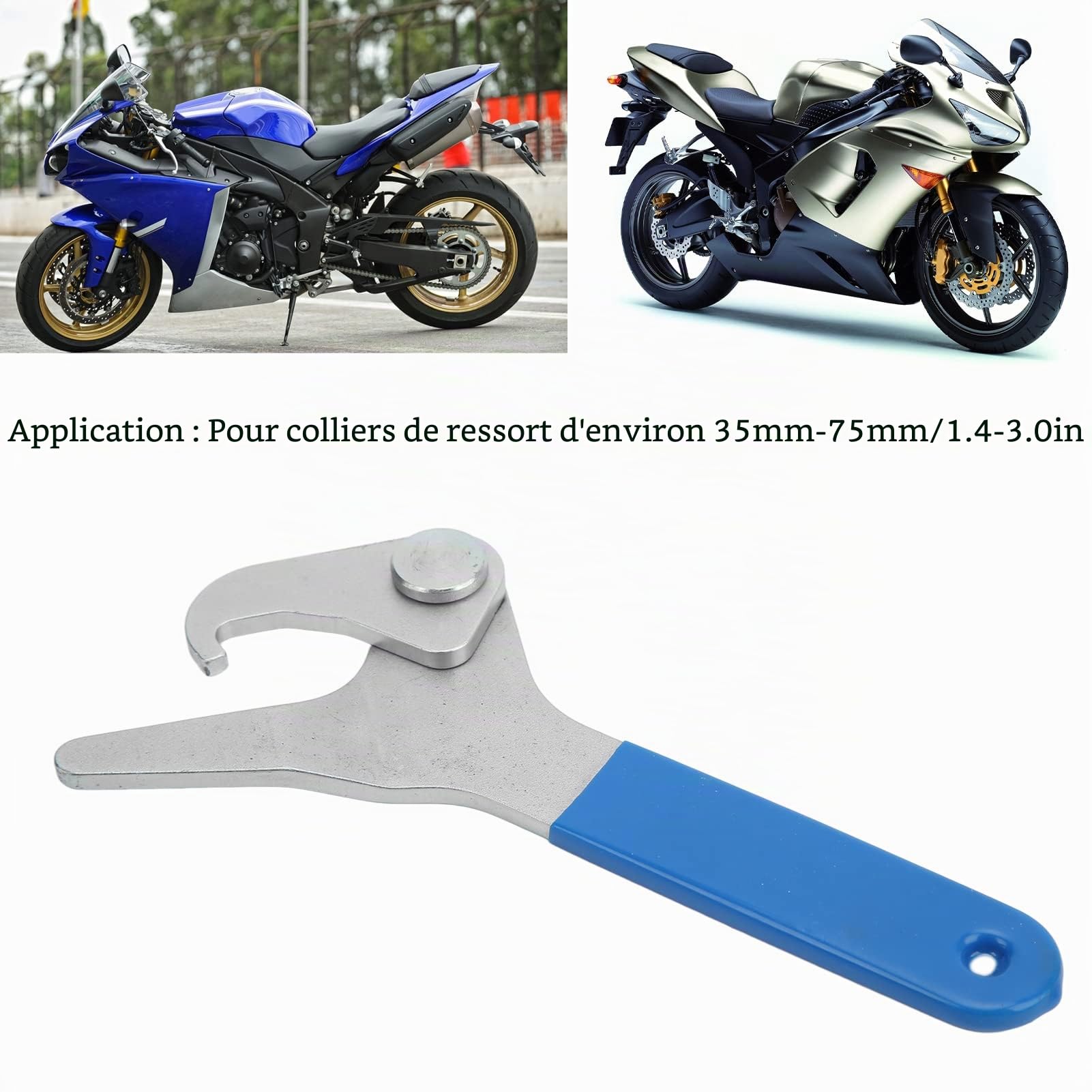 OUKENS clé à choc réglable amortisseur moto 35-75mm