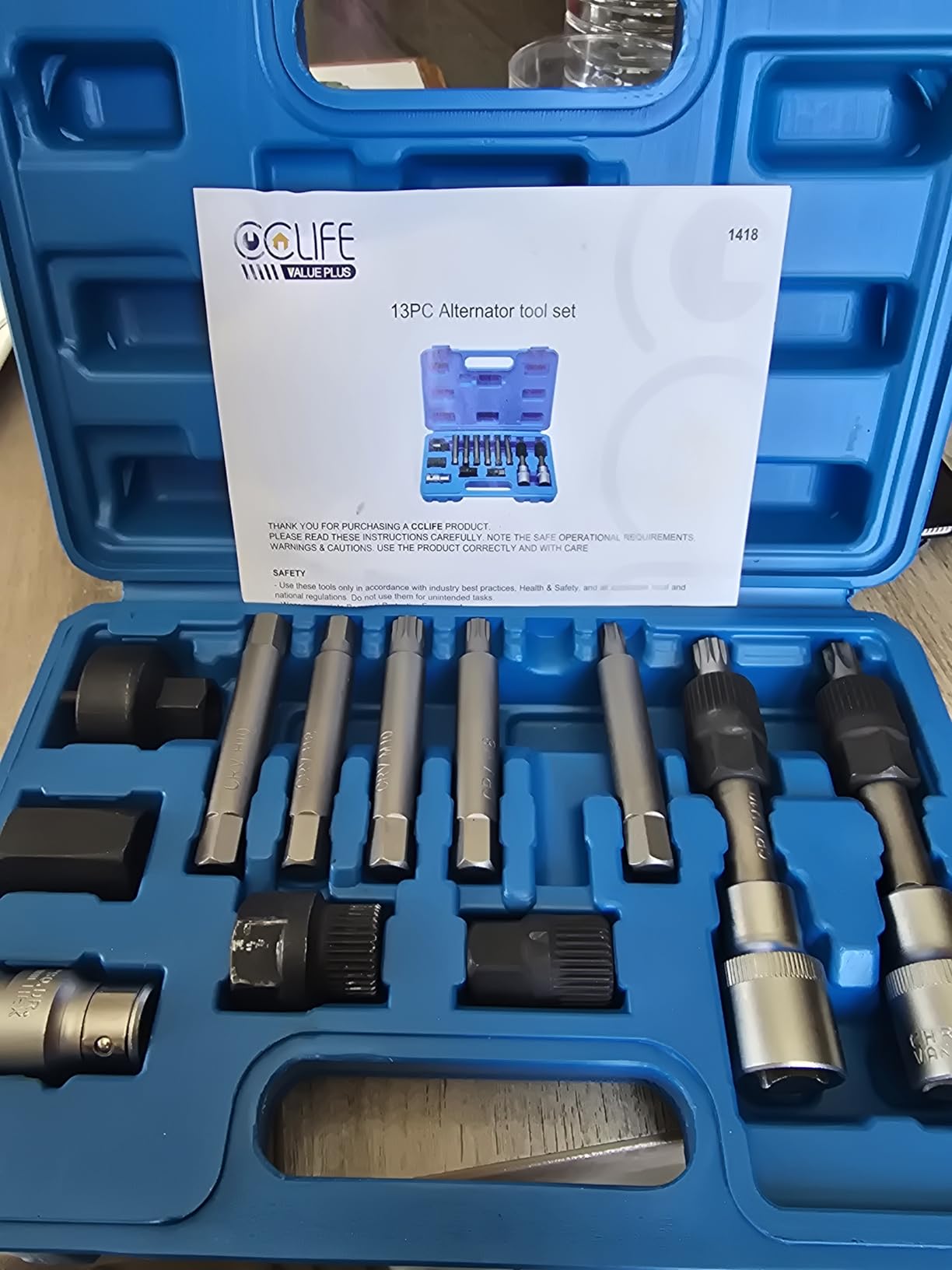 CCLIFE Puller Set coffret alternateur 29 pcs poulie roue libre