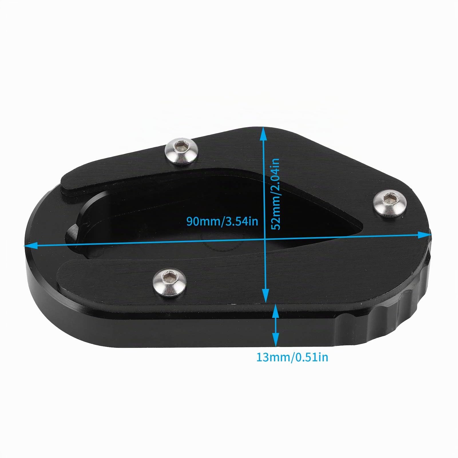OUKENS Extension béquille Triumph Bonneville T100 T120 noire