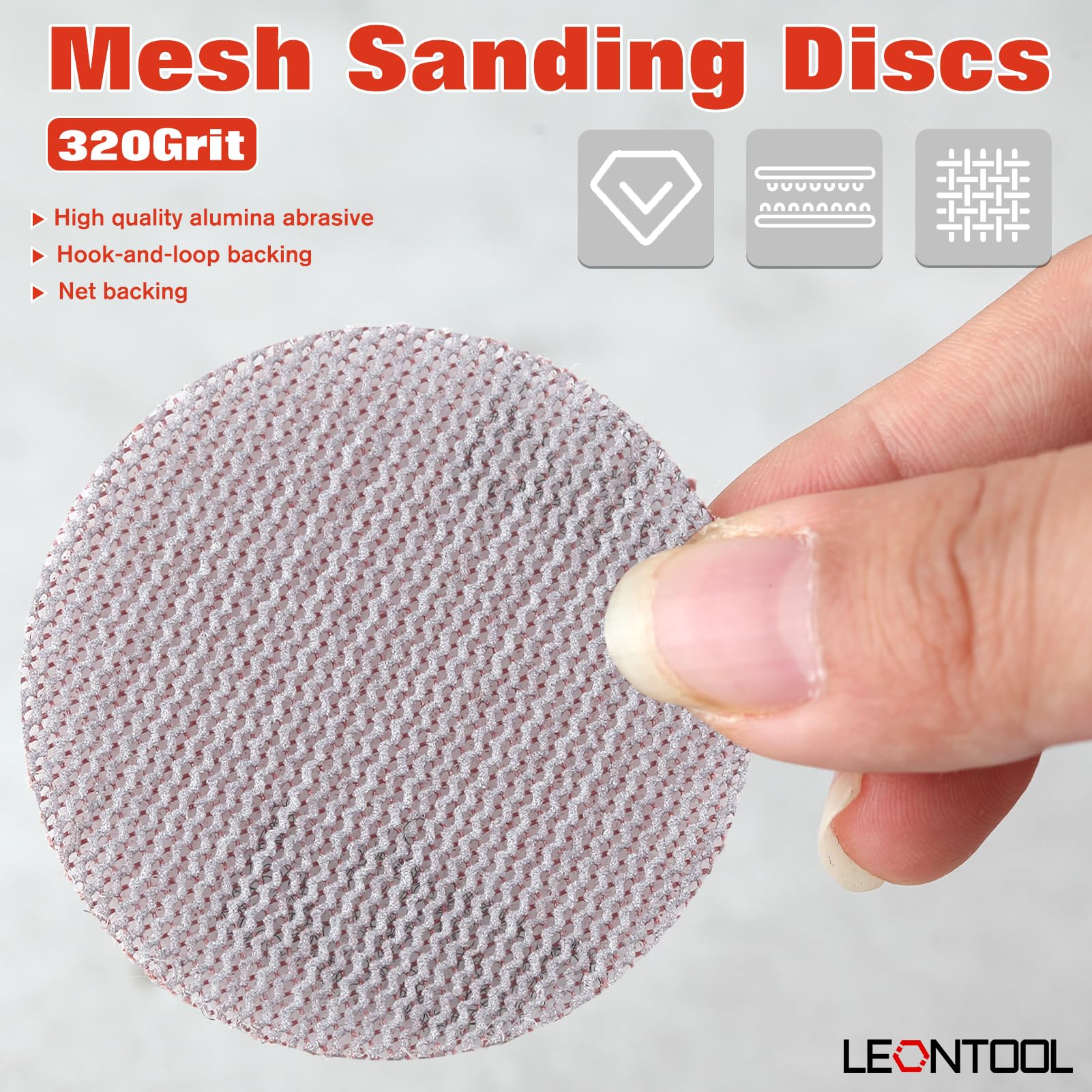 LEONTOOL Sanding disque abrasif 51 mm grain 320 lot 35