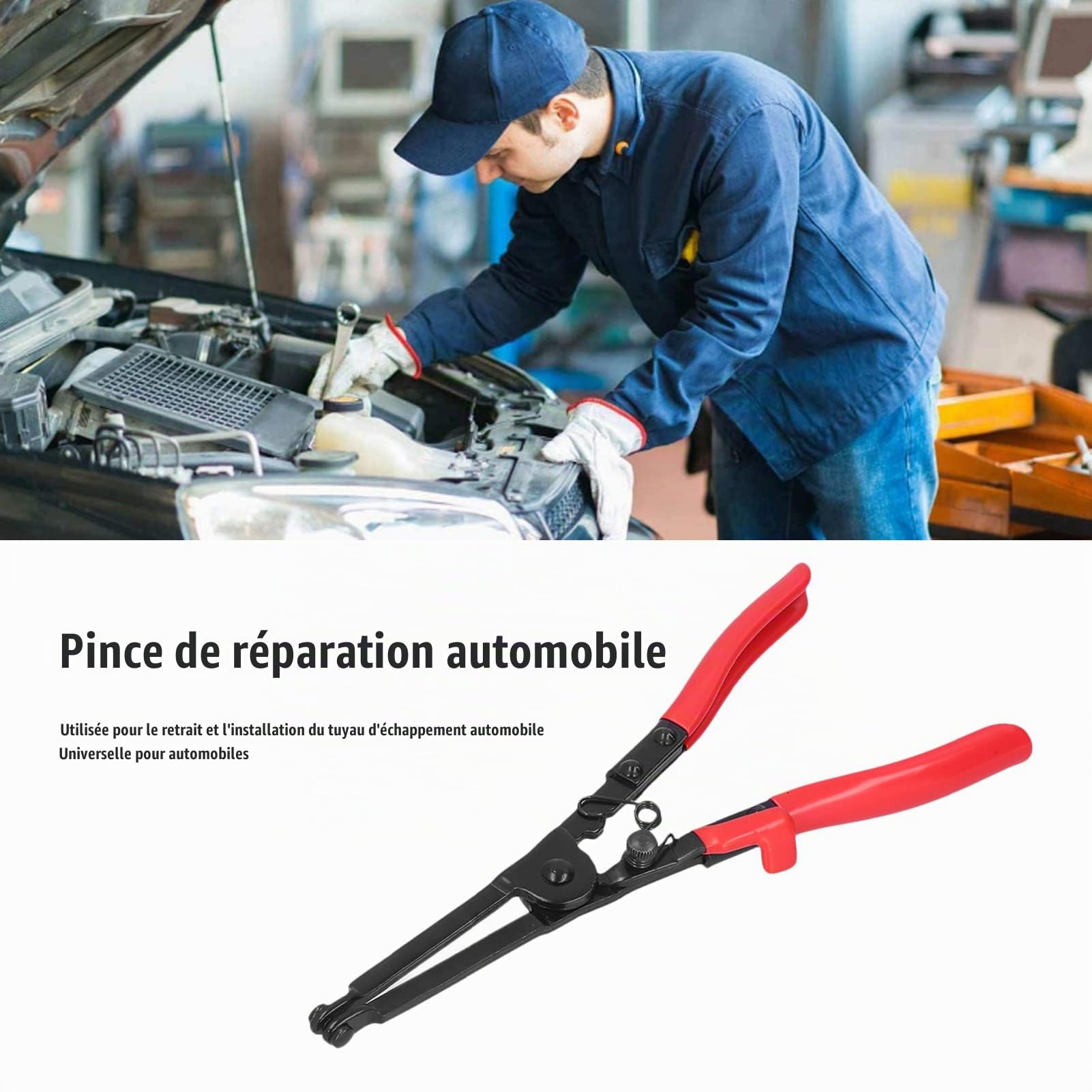 OUKENS Pince collier serrage flexible tuyau échappement