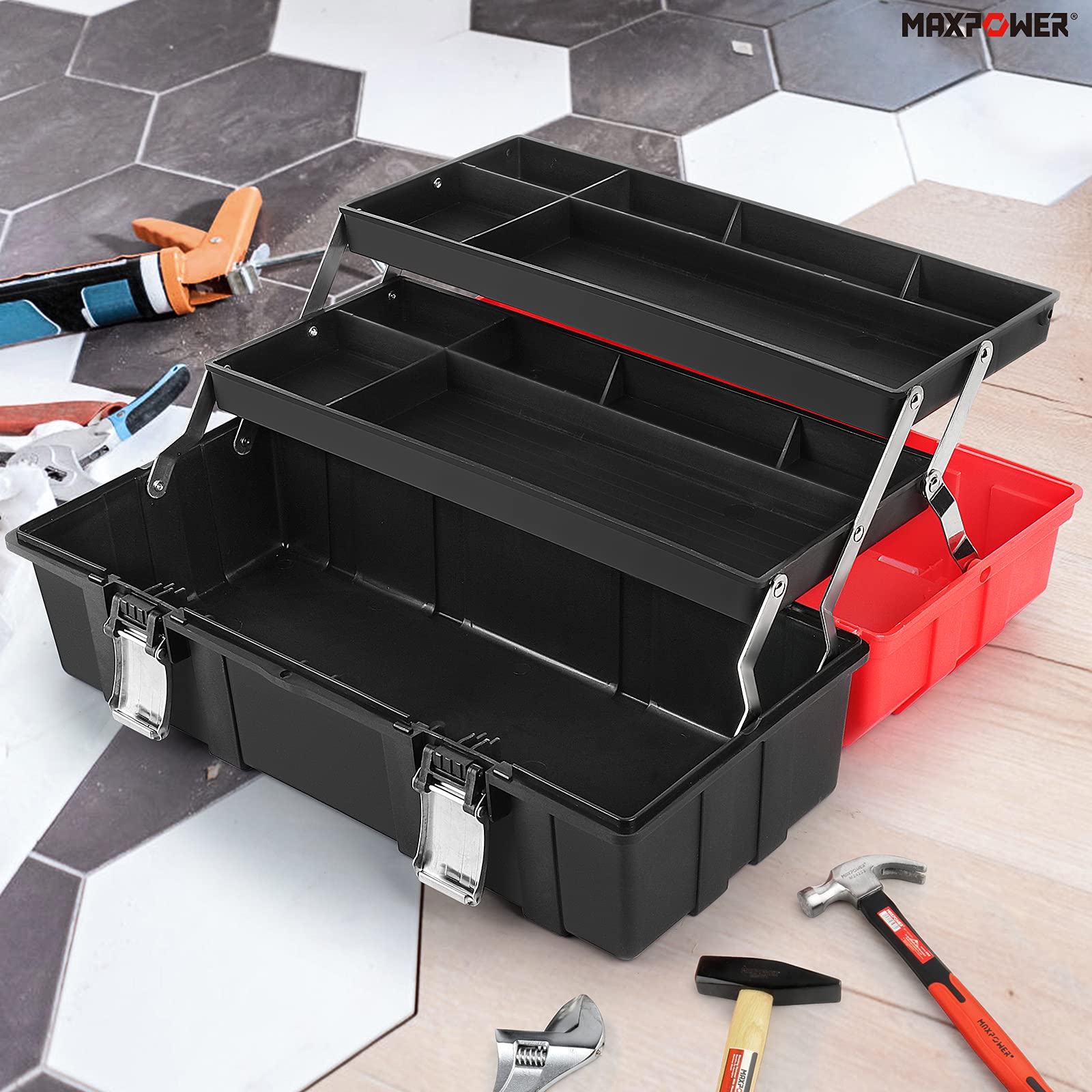 MaxPower Boite à outils 42 cm version améliorée PP