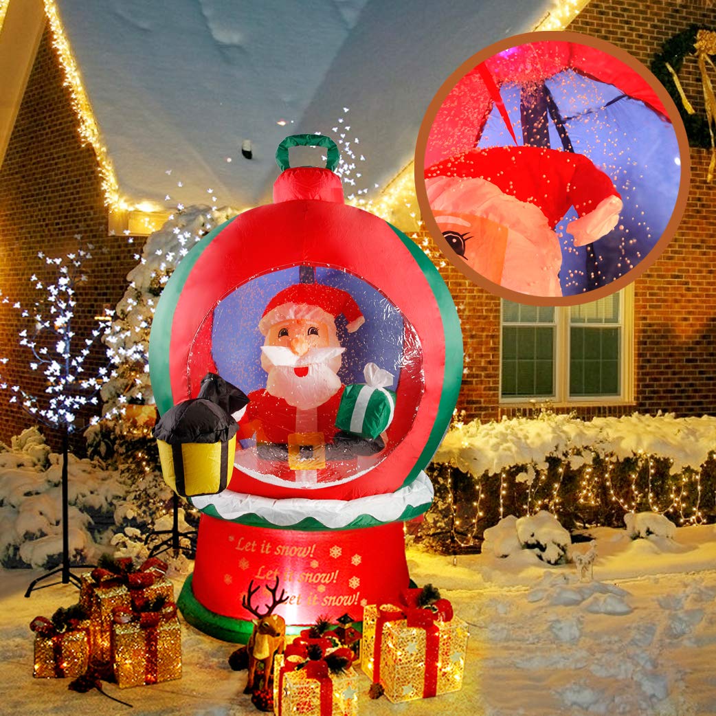 CCLIFE DIY Tools bonhomme neige gonflable LED boule neige