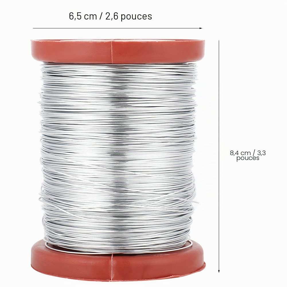 OUKENS Outillage et bricolage fil inox 0,5 mm 200 m ruche