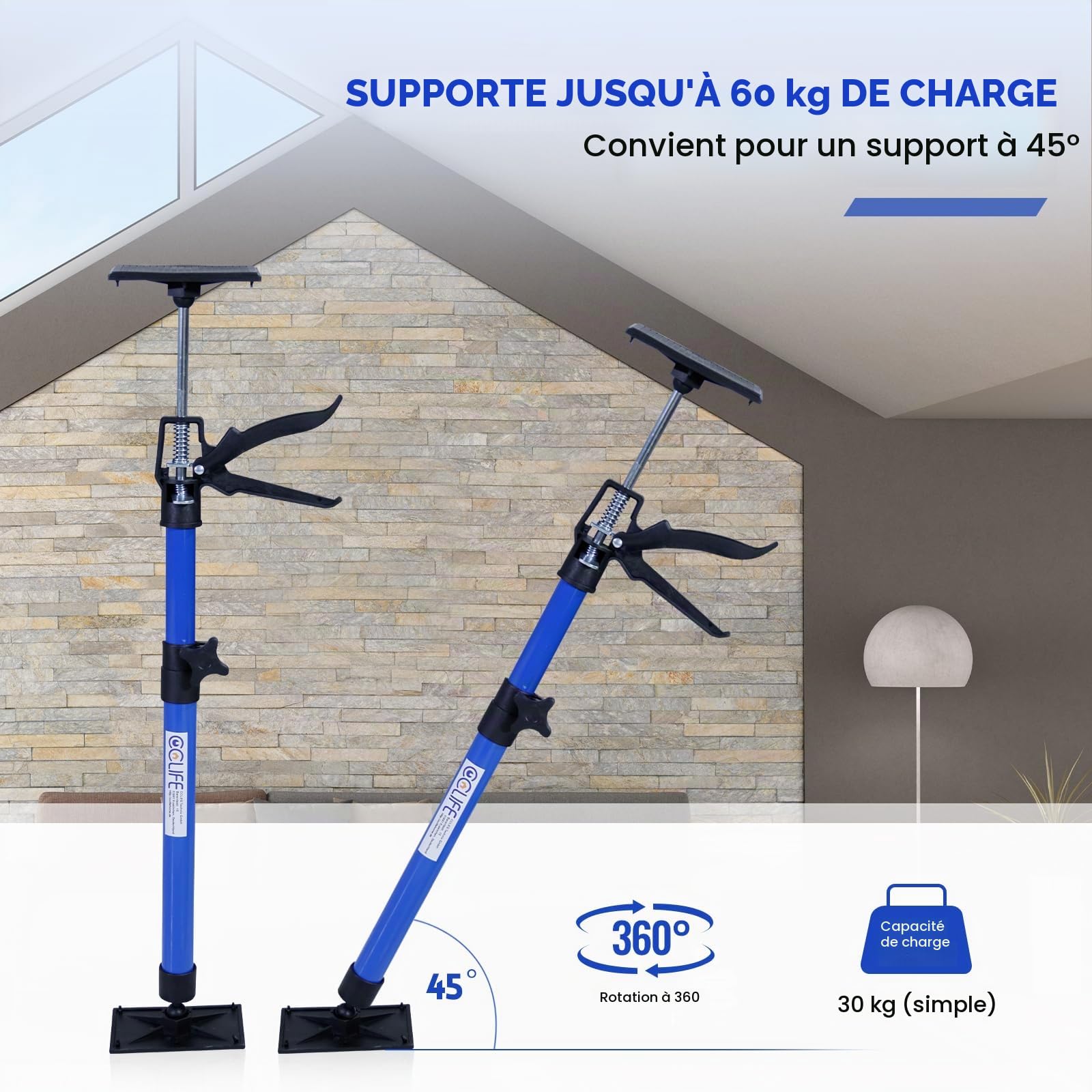 CCLife DIY Tools lot 2 étais 50-115 cm 30 kg