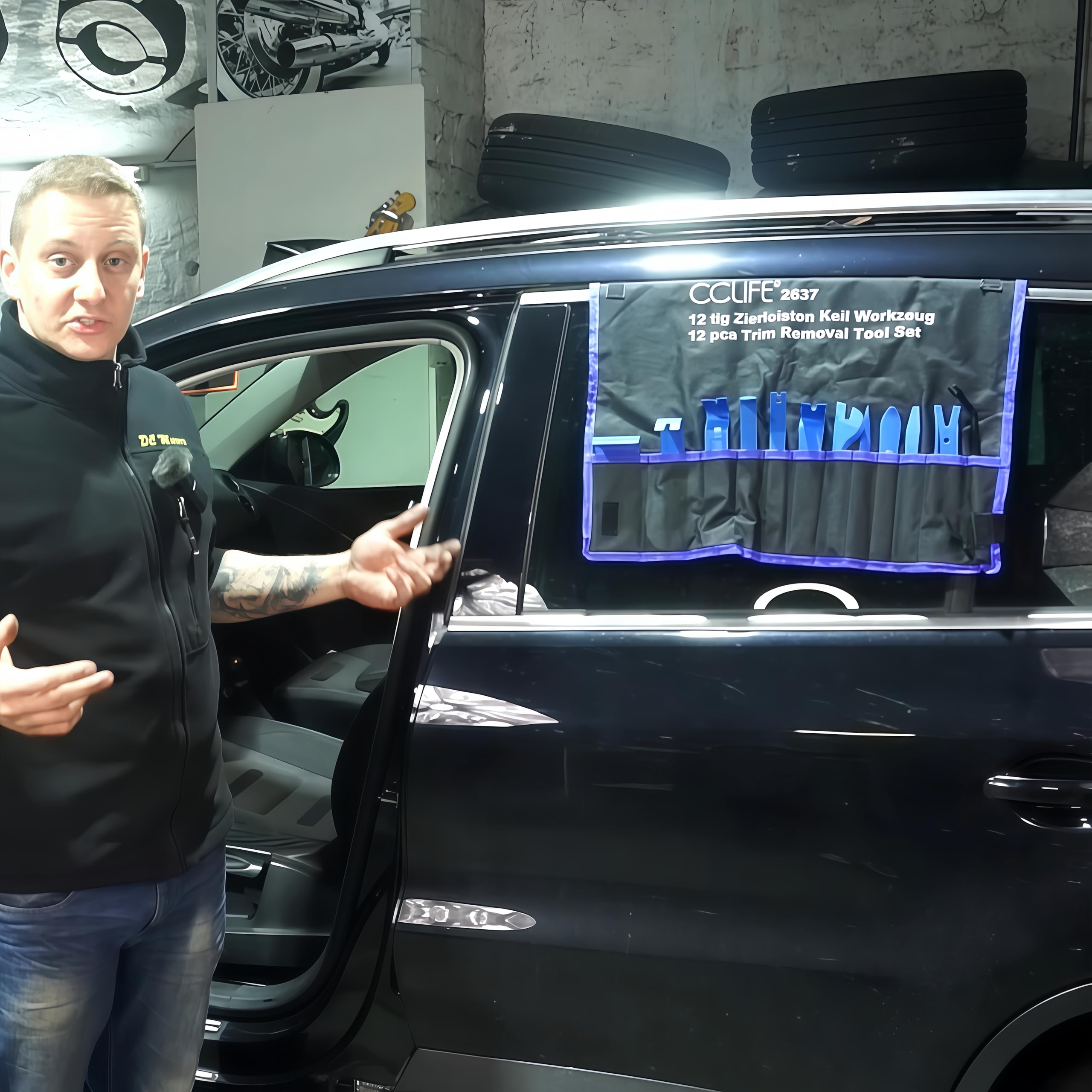 CCLIFE Démontage Garniture Outil Auto 12 Pièces + Pince