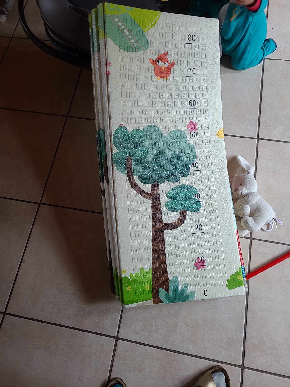 CCLIFE Baby & Kids tapis jeux 196x175 chiffres girafes