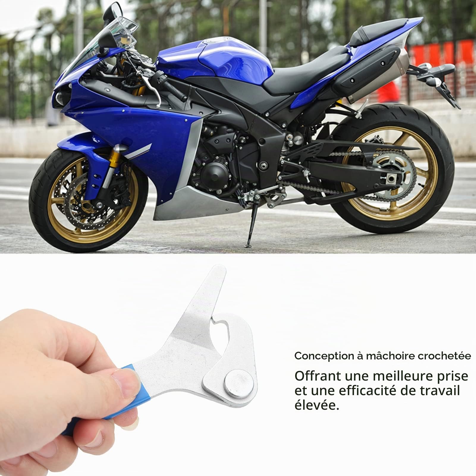 OUKENS clé à choc réglable amortisseur moto 35-75mm