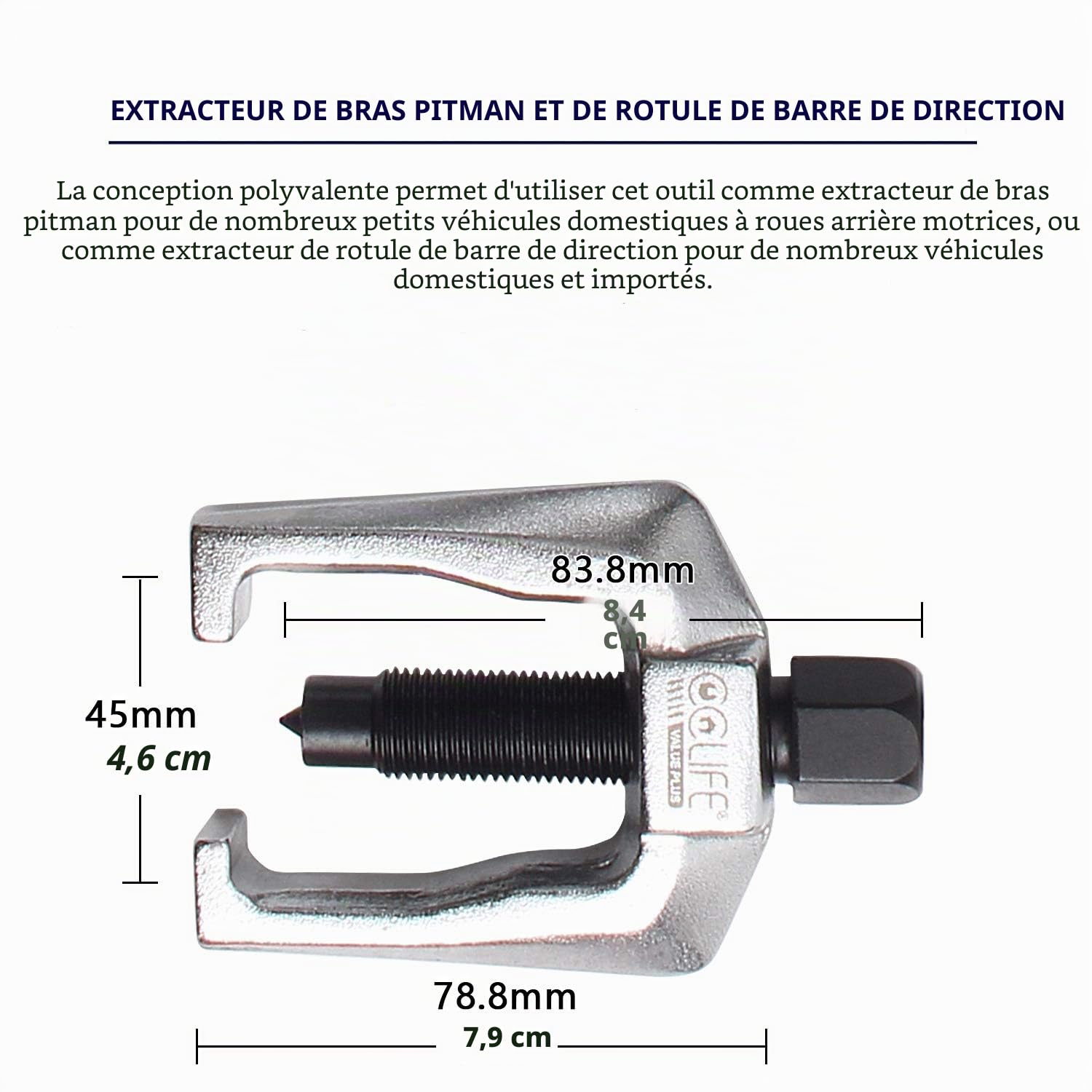 CCLIFE Arrache Rotule Triangle Kit 5 Pièces Universel