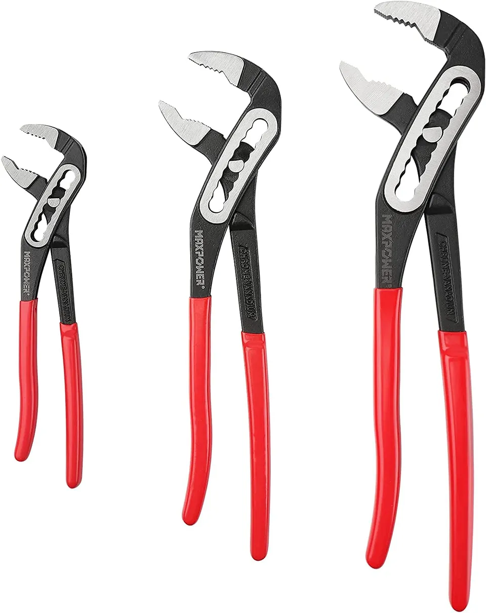 MaxPower Outils de plomberie pince multiprise jeu de 3 180-300 mm