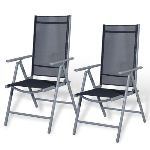 CCLIFE DIY Tools chaise jardin pliante 7 positions Teslin 150 kg