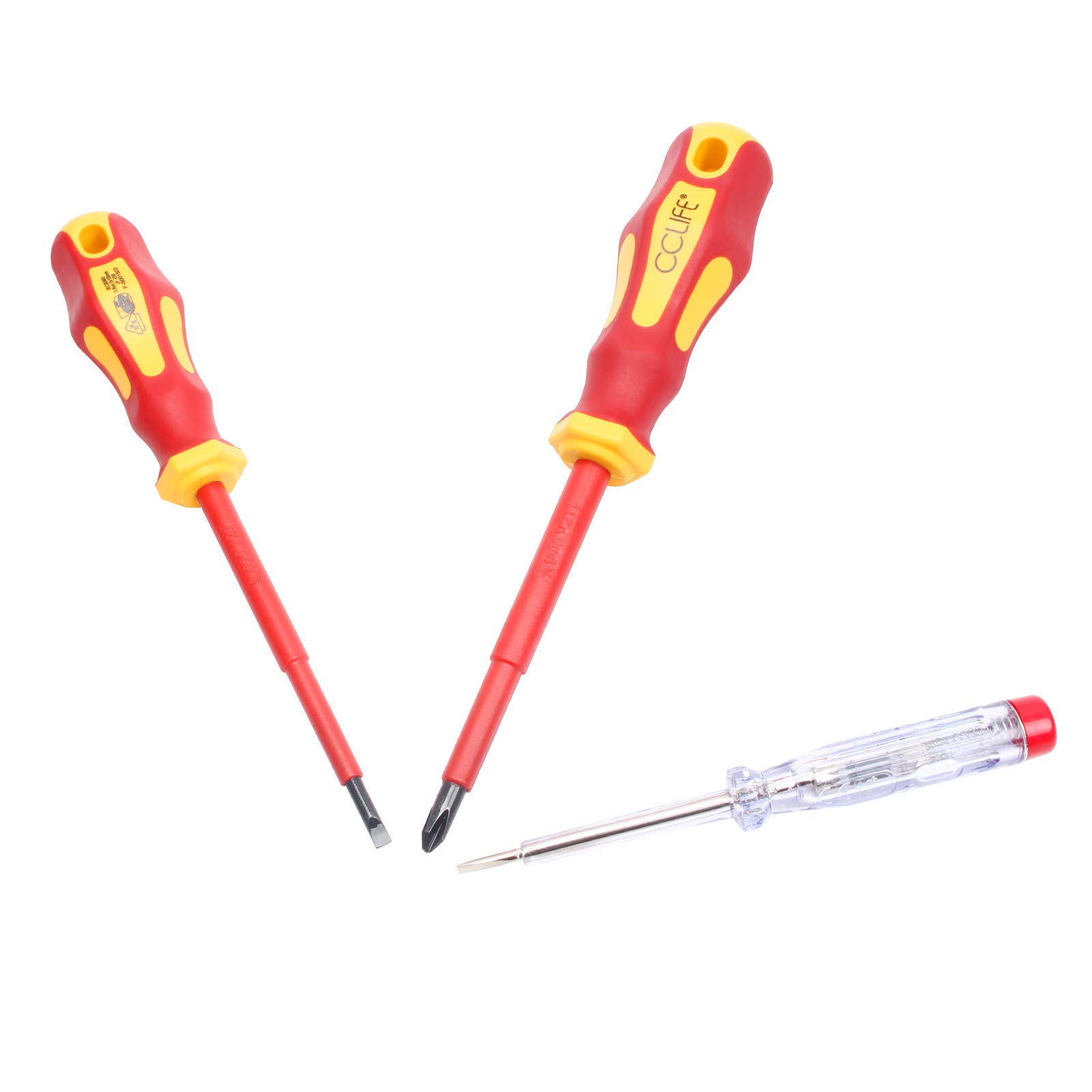 CCLIFE Screwdriver Sets tournevis isolés VDE 1000V lot 9