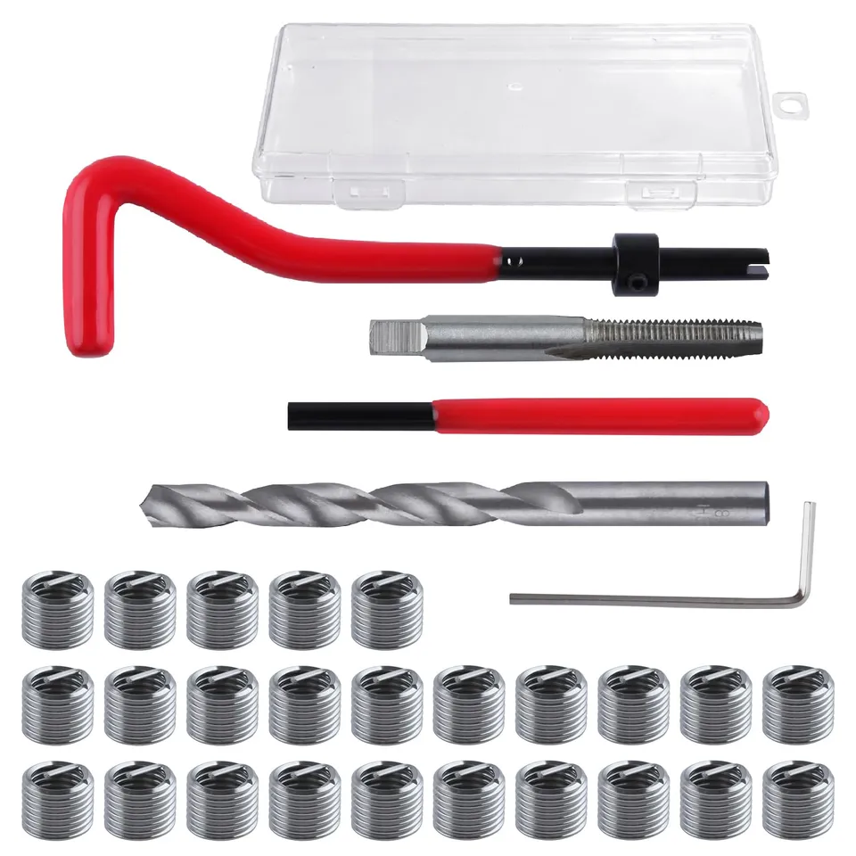 LEONTOOL Kits de Réparation Filetés M8x1.25 30 pièces