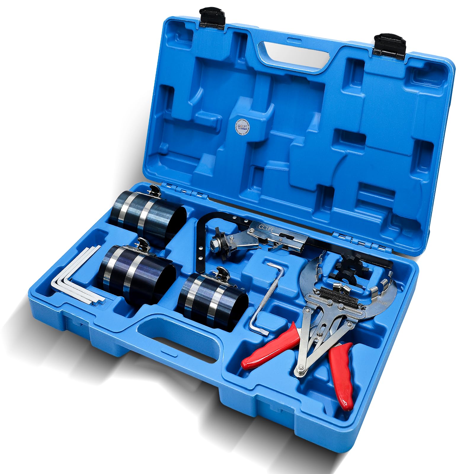 CCLIFE Spring Compressor kit segments piston 5 pièces