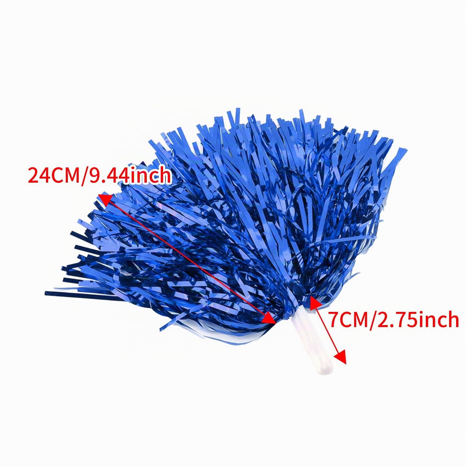 OUKENS pompons pom-pom girl bleu 6 pièces PET