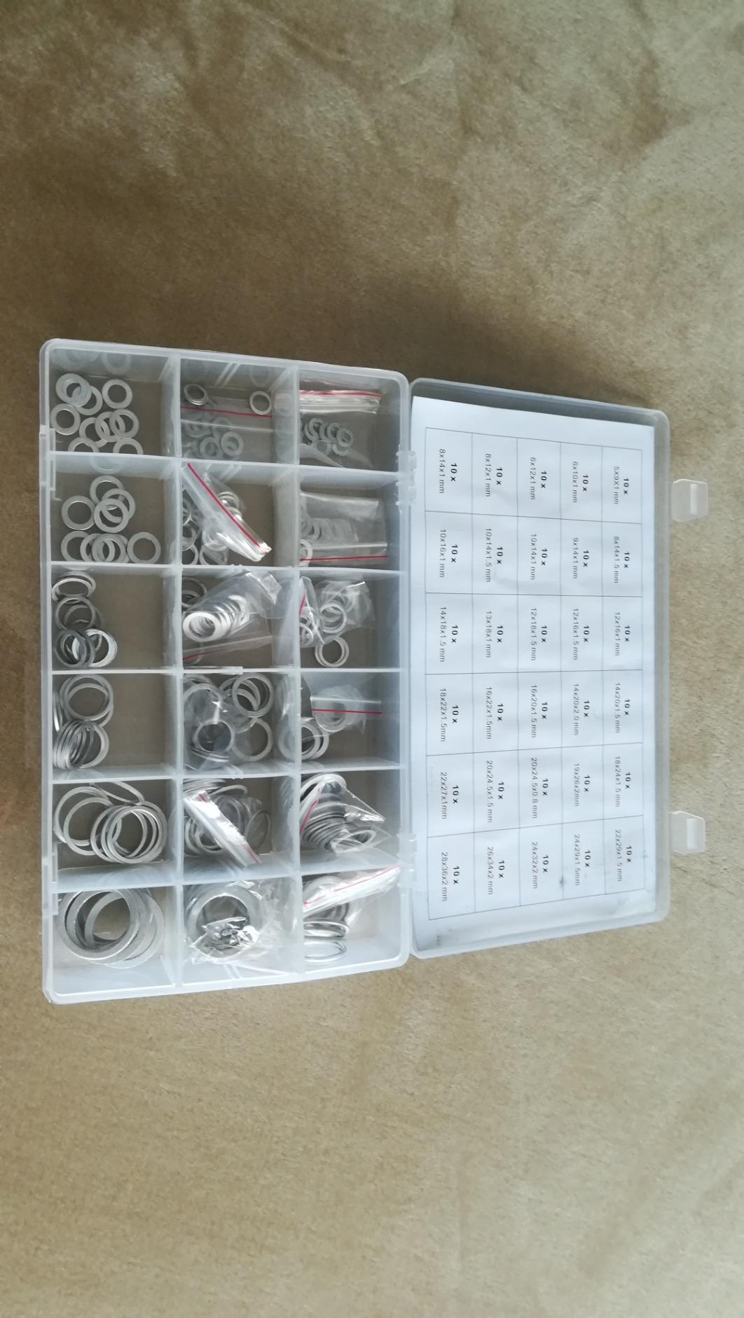 CCLIFE coffret 300 rondelles alu étanchéité vidange