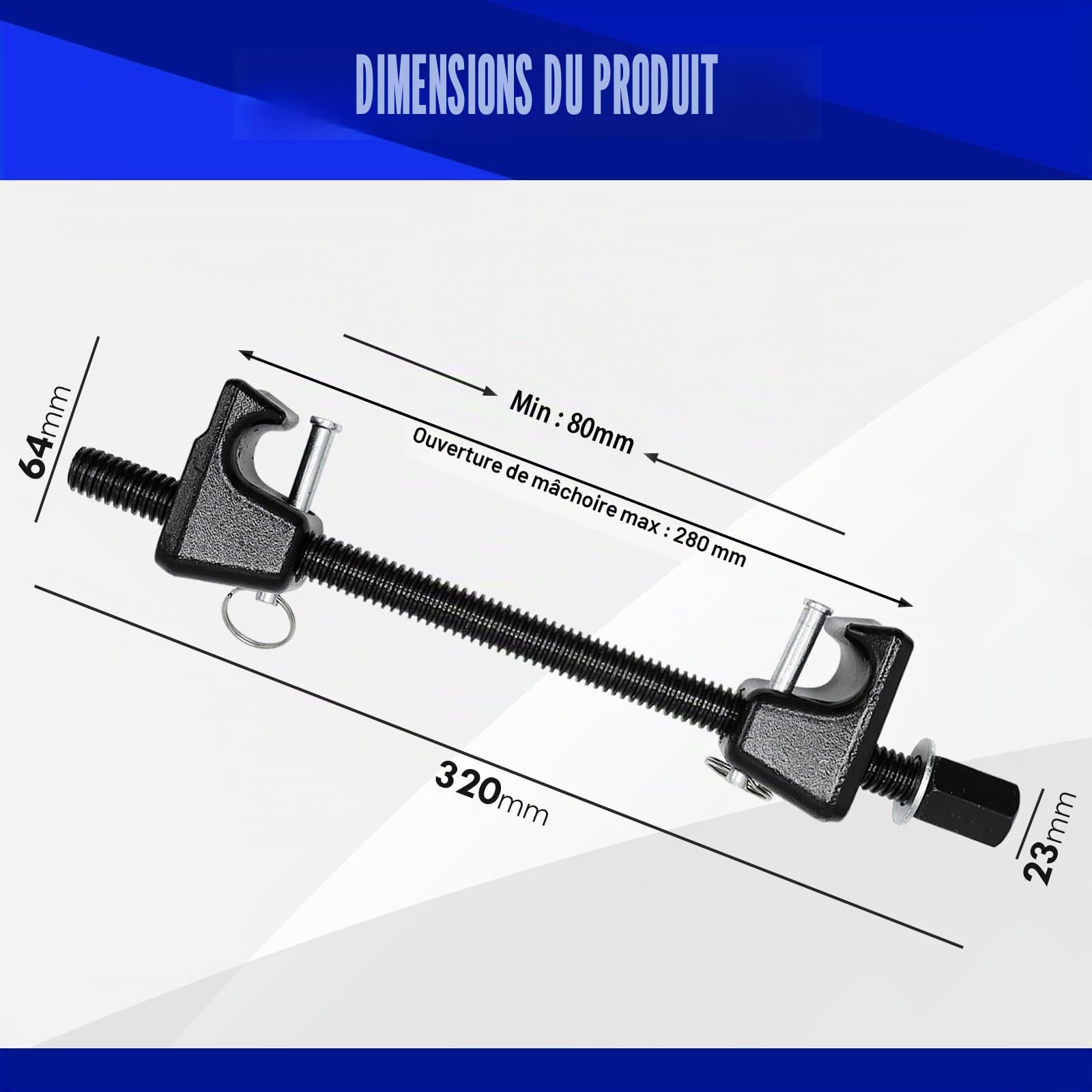 CCLIFE Spring Compressor compresseur ressort 320mm 2 pièces